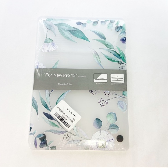 Accessories - MacBook New Pro 13” Case Green Leaf